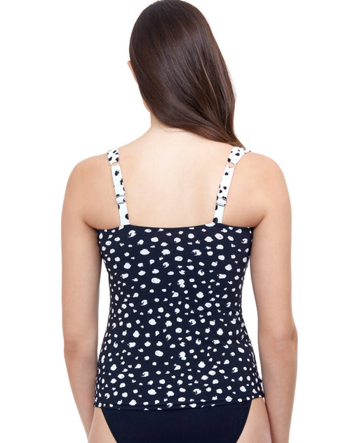Profile by Gottex Twist Front Tankini Top Bleu US 6 3