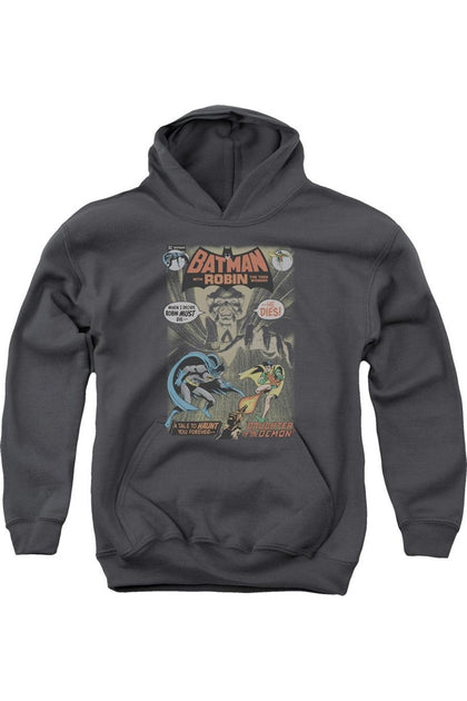 Sweat à capuche enfant Gildan Batman #232 Cover Gris XL 2