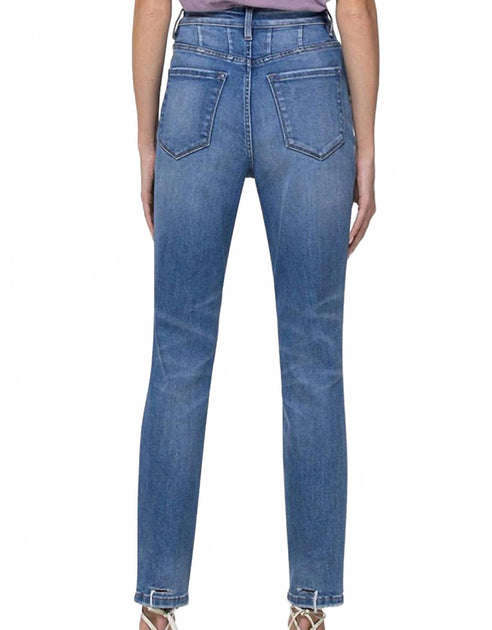VERVET BY FLYING MONKEY Erika Mom Jeans Blue 27 4
