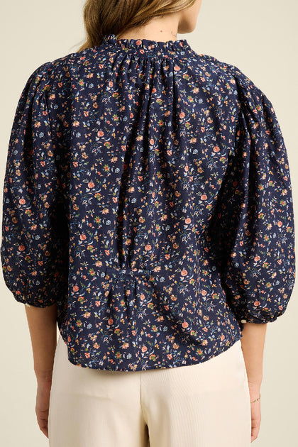 TROVATA Orly Floral V-Neck Blouse Multi Large 3