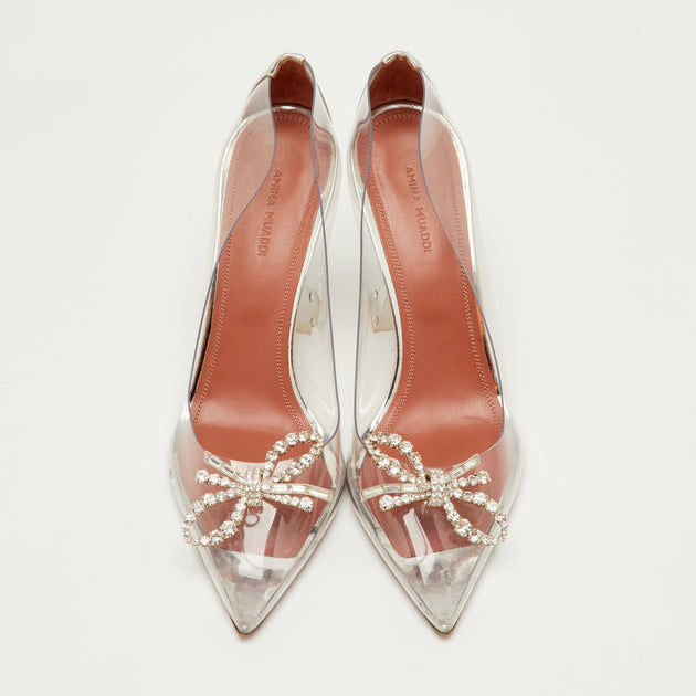 Amina Muaddi Rosie Pumps White EU 40.5 4