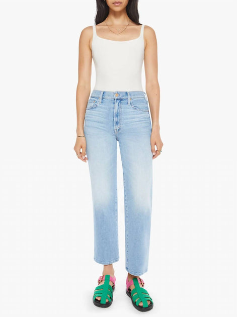 未使用MOTHER 24SS THE RAMBLER ZIP ANKLE 25 Mother Rambler Zip Ankle Jeans In Look Ma, No Hands! | ShopSimon