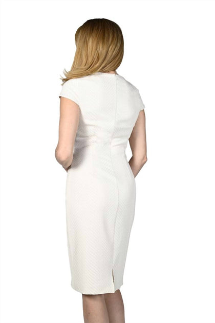 Frank Lyman Woven Midi Dress White US 8 3