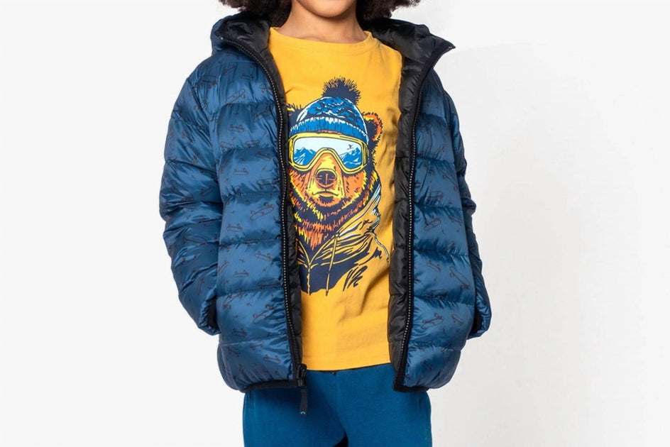 Appaman Reversible Puffer Coat Blue US 14 3