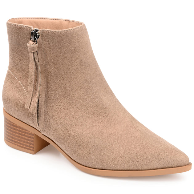 Journee Collection Sadiya Women's Bootie Beige US 7.5 2