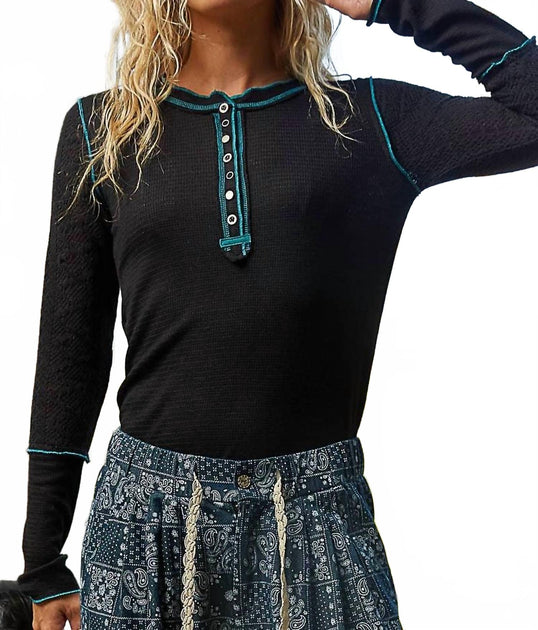 POL Round Neck Knit Top Black Small 2
