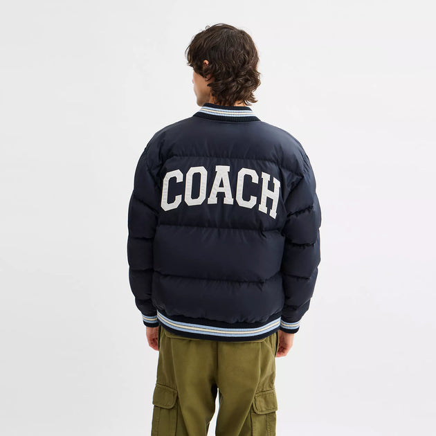 Coach Varsity Down Jacket Blue XXL 3