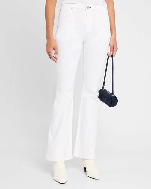 rag & bone Flexi Dahlia Mid Rise Flare White 29 3