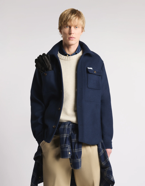 Fay Archive Over Shirt Blue Medium 3