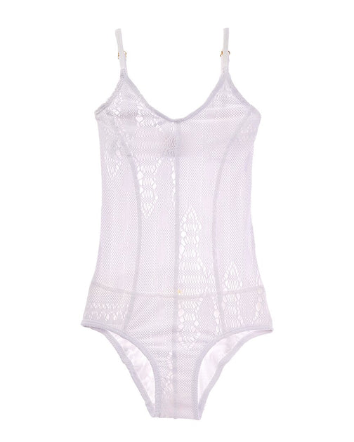 PQ Swim Mesh Einteiler Weiß US 12 2