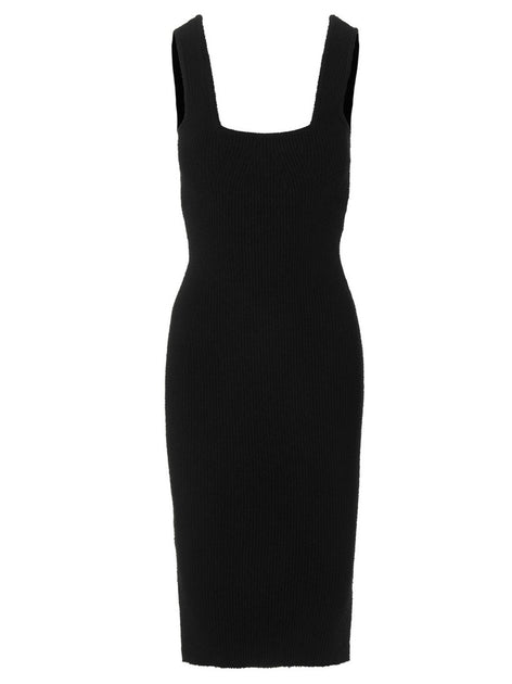 オールインワン・サロペット Wardrobe.Nyc Textured Ribbed Knit Midi Dress With Square Wardrobe.Nyc Textured Ribbed Knit Midi Dress With Square