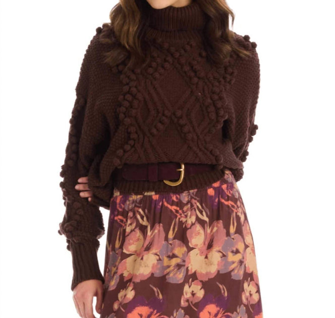 Allison New York Daphne Pullover Braun Small 2