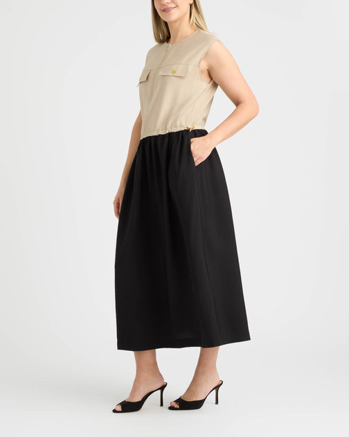 Ellen Tracy Color Block Dress Multi XSmall 4