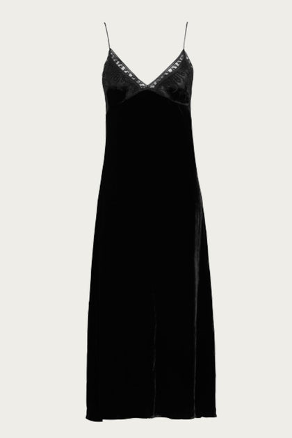 Sleeping with Jacques Freya Slip Dress Black Large 3
