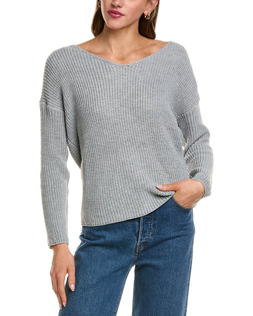 JAK V-Neck Sweater Grey Medium/Large 2