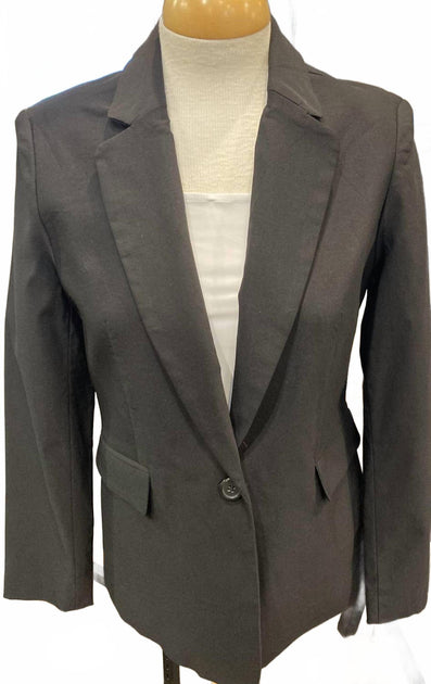Zac & Rachel Women's Lined Button Closure Blazer Grey XLarge 3
