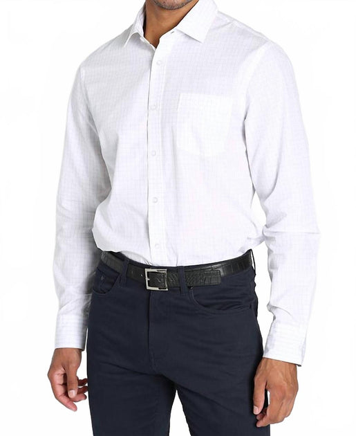 JACHS NEW YORK Chemise Hayati Col Cut Weiß Small 2