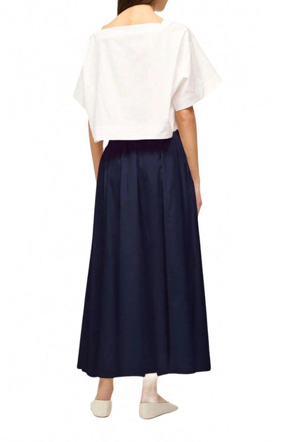 STAUD Eden Maxi Skirt Blue Large 4