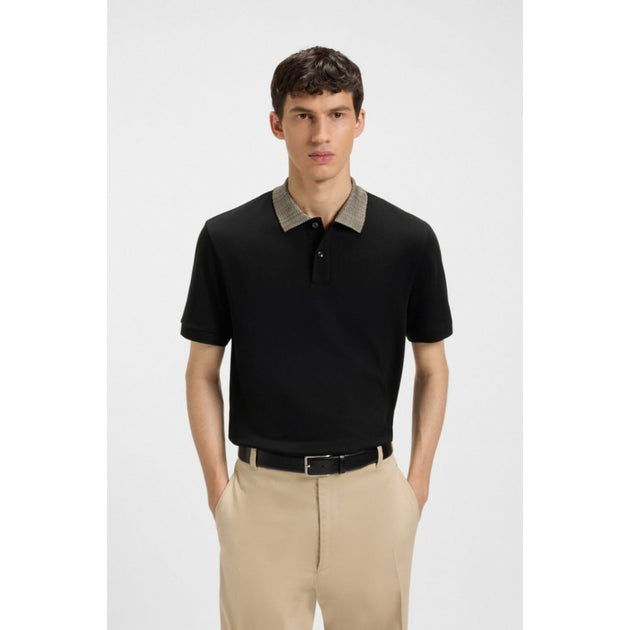 Boss Pima Cotton Polo Shirt Schwarz Large 4