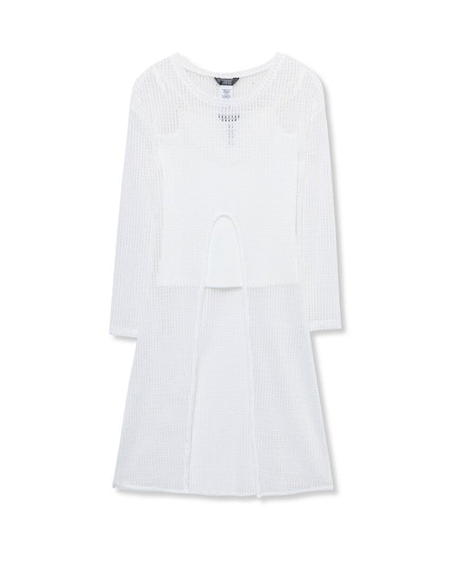 Truce Maxi Knit Top White Medium 2
