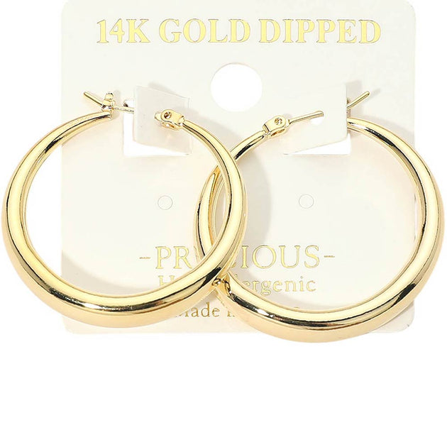 FASHNZFAB Pin Catch Hoop Earrings Silver 4