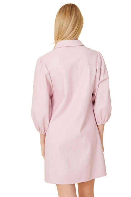 Dolce Cabo Shirt Dress Pink Small 4