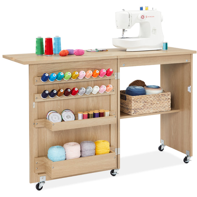 Best Choice Products Sewing Machine Table White 2