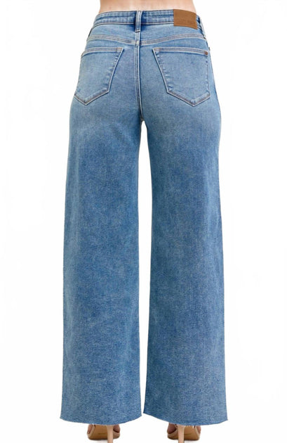 Judy Blue Vintage Wide Leg Jeans Blue 26 3