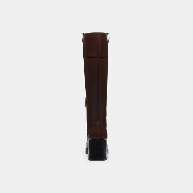 Coach Block Heel Tall Boot Black US 9 4