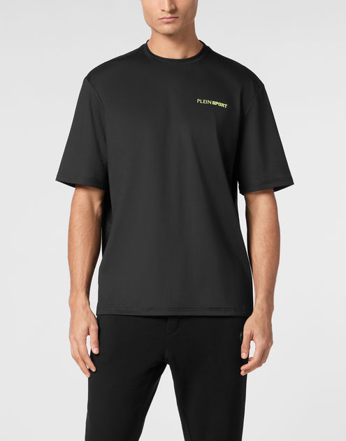 Plein Sport Micro Rib T-Shirt Grey Large 4