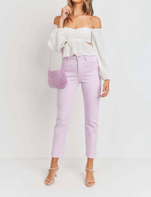 JUST BLACK DENIM Cigarette Jean Purple 27 2