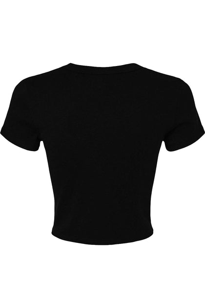 BELLA + CANVAS Micro Rib Baby Tee Black Medium 3