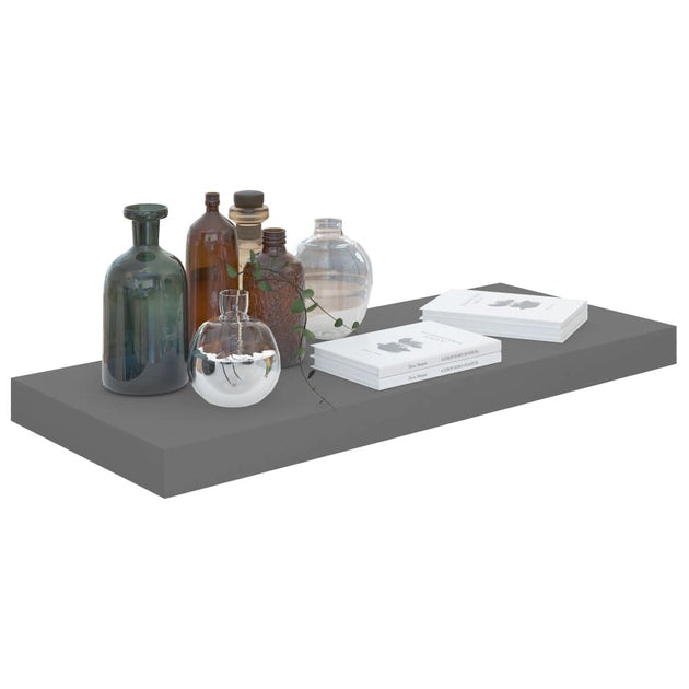 vidaXL Honeycomb Wall Shelf Gray 4
