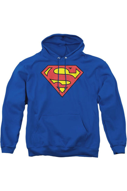 Sweat à Capuche Gildan Superman Classic Logo Bleu Small 2