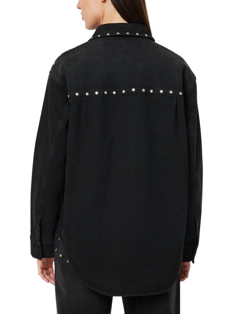 Habitual Denim Studded Jacket Black Medium 4