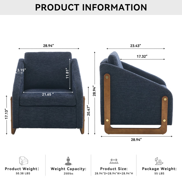 Streamdale Armchair Brown 3