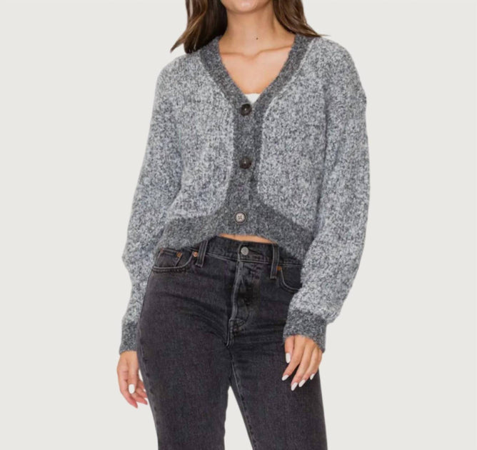 Edit by Nine Mellie Strickjacke Grau Medium 2