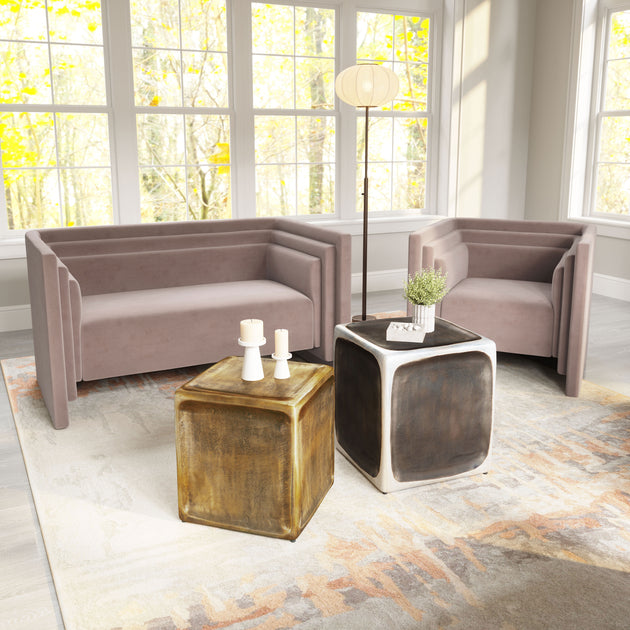 Hivvago Brics Side Table Set Multicolor 3