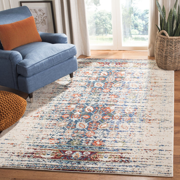 Safavieh Monaco MNC208 Area Rug Ivory/Blue 2