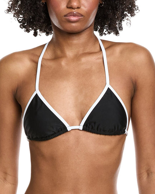 Amanda Uprichard Sunnie Bikini Top Black Small 2