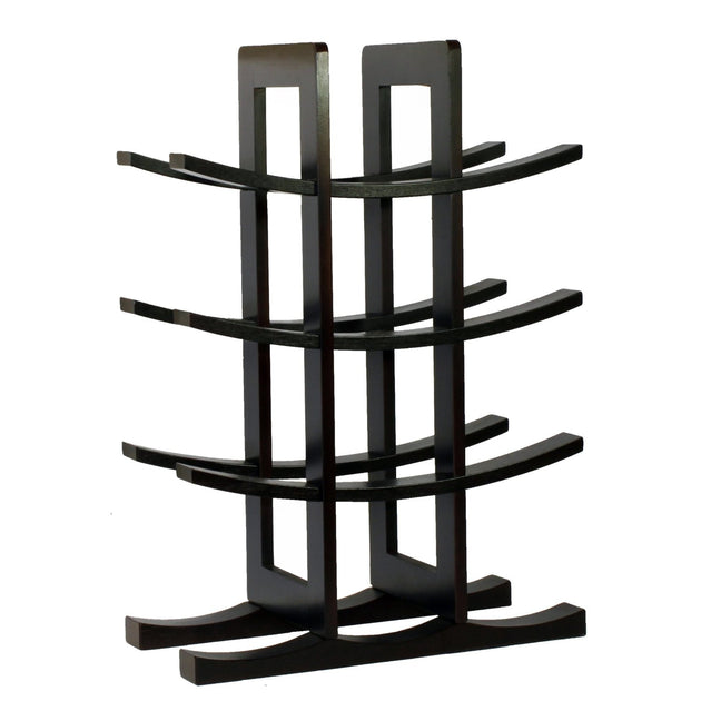Hivvago 12-Bottle Wine Rack Dark Espresso 2
