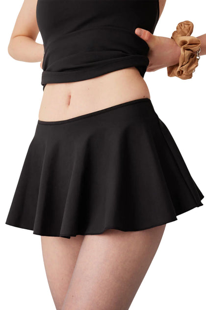 Frankies Bikinis Star Low Rise Skort Black Small 2