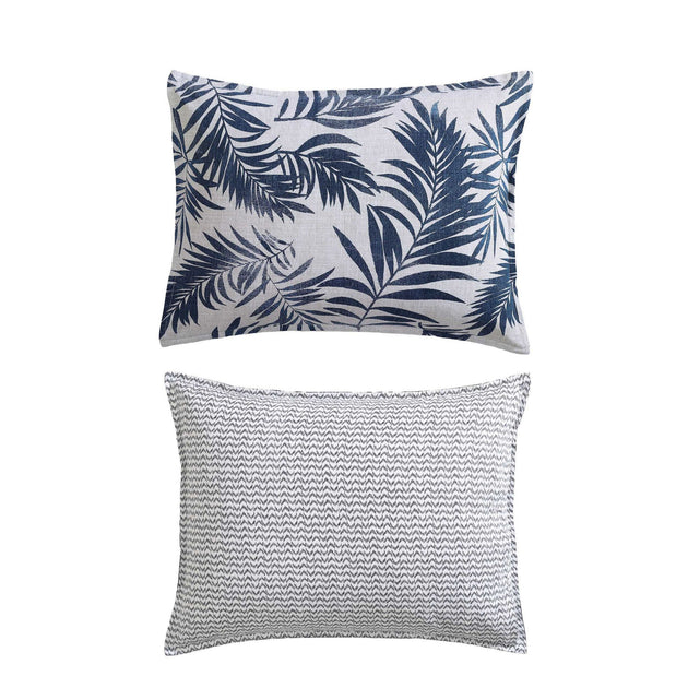 Nautica Marina Leaf Blue Full/Queen Comforter and Sham Set 3