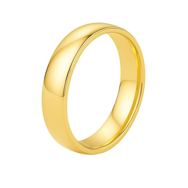 FASHNZFAB Wedding Band Yellow Gold US 8 2