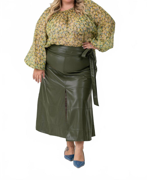 Tanya Taylor Hudson Maxi Skirt Green US 16 3