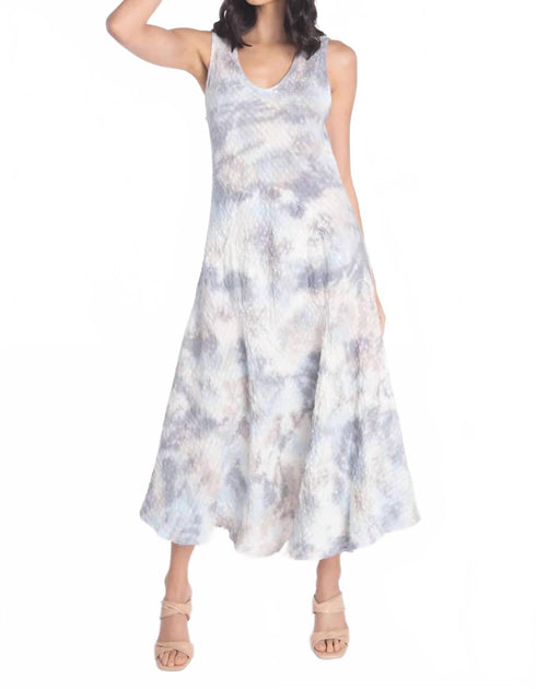 Luna Luz Damen Seersucker Kleid weiß Large 2