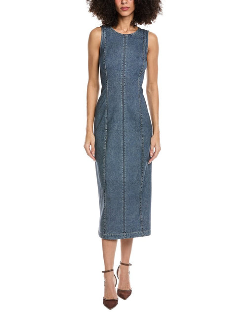 rag & bone Miramar Ponte Olivia Midi Dress Blue US 00 2