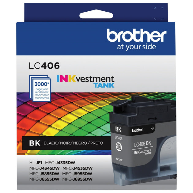 Brother LC406 Tintenpatrone Standardkapazität Schwarz 4