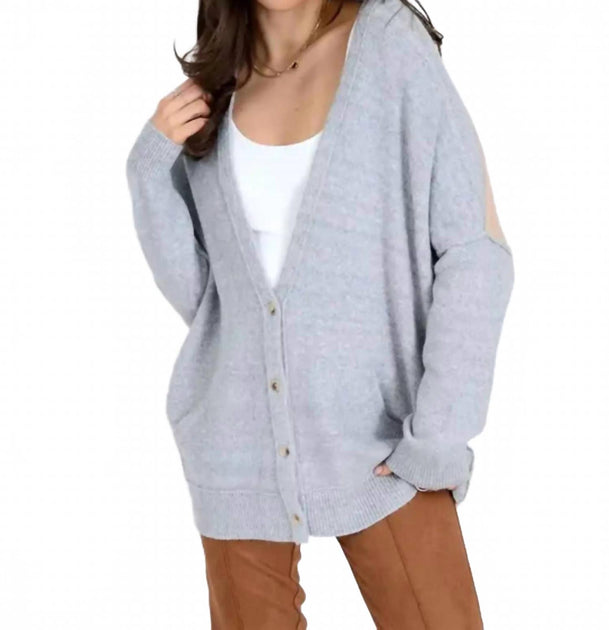 RD Style Elma Cardigan Grey Small 2
