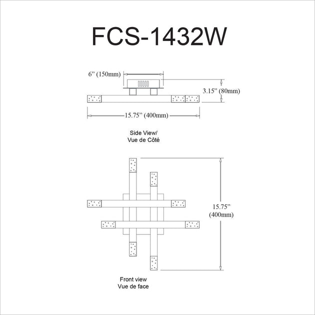 Dainolite Francesca 24W LED Wall Sconce AGB 3